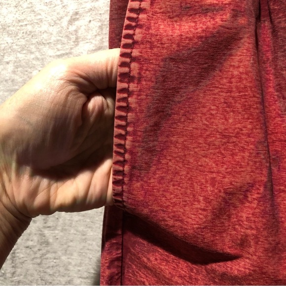 NWT New Look burgundy acid wash swim trunks drawstring waist no lining S - Picture 4 of 8